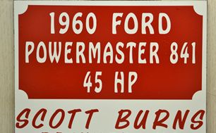 Custom vinyl lettering on a business vehicle by Anderson Monuments